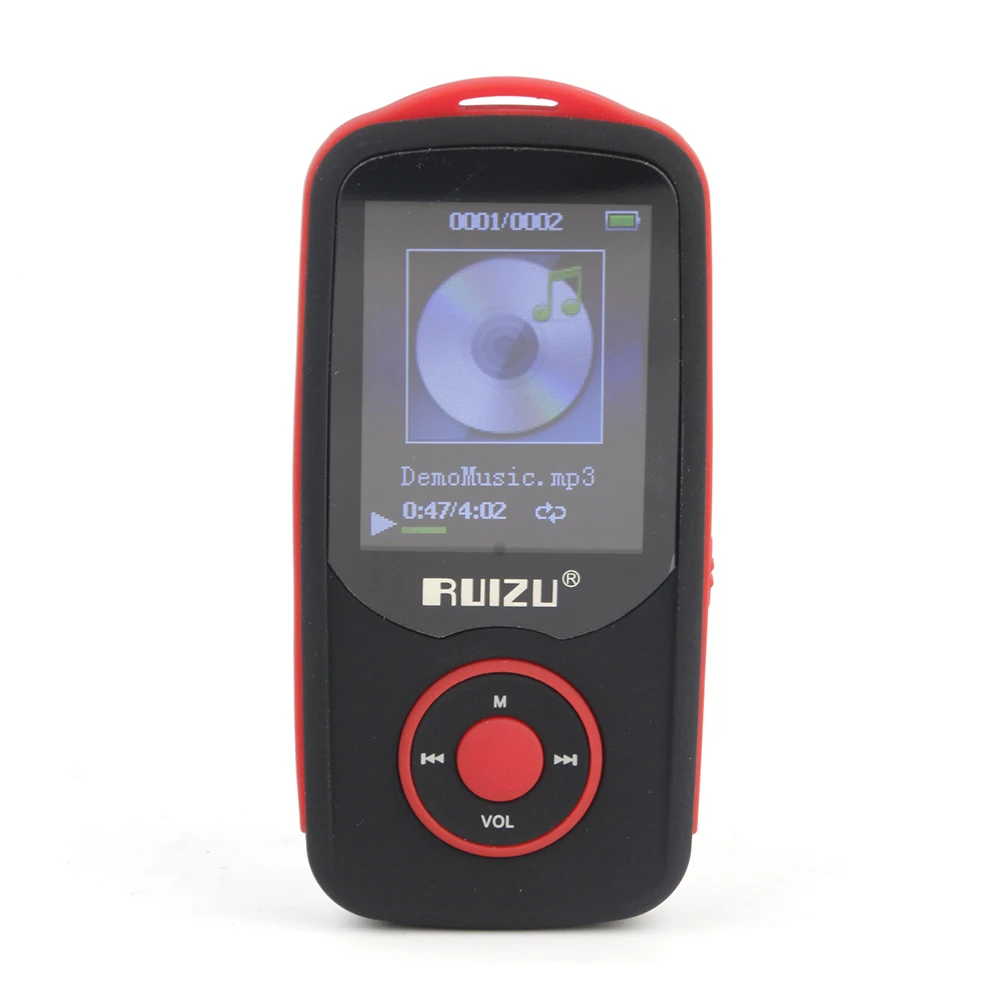 Миниатюрный спортивный MP3-плеер RUIZU X06 с Bluetooth 4 ГБ/8 ГБ 1 8 дюйма ЖК-экран TFT диктофон