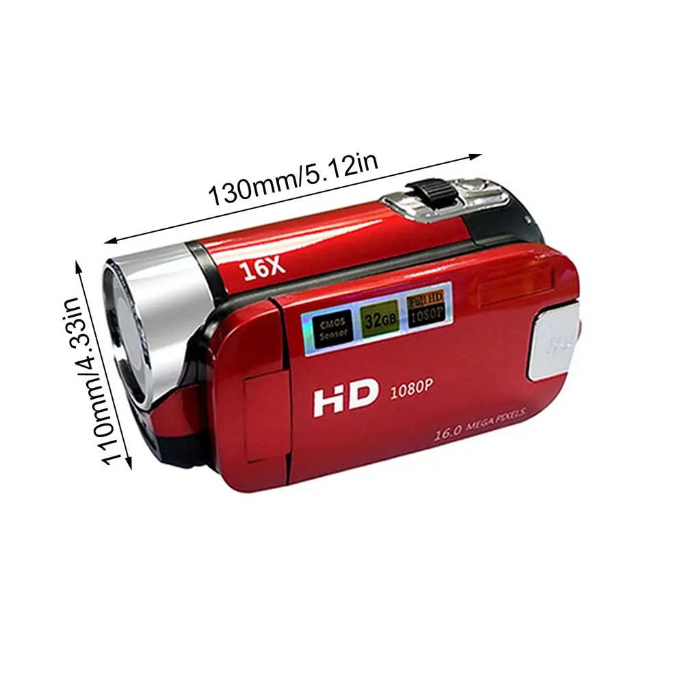 

1080P Anti-shake LED Light Digital Camera Video Record Camera Professional Timed Selfie Gifts High Definition Night Vision