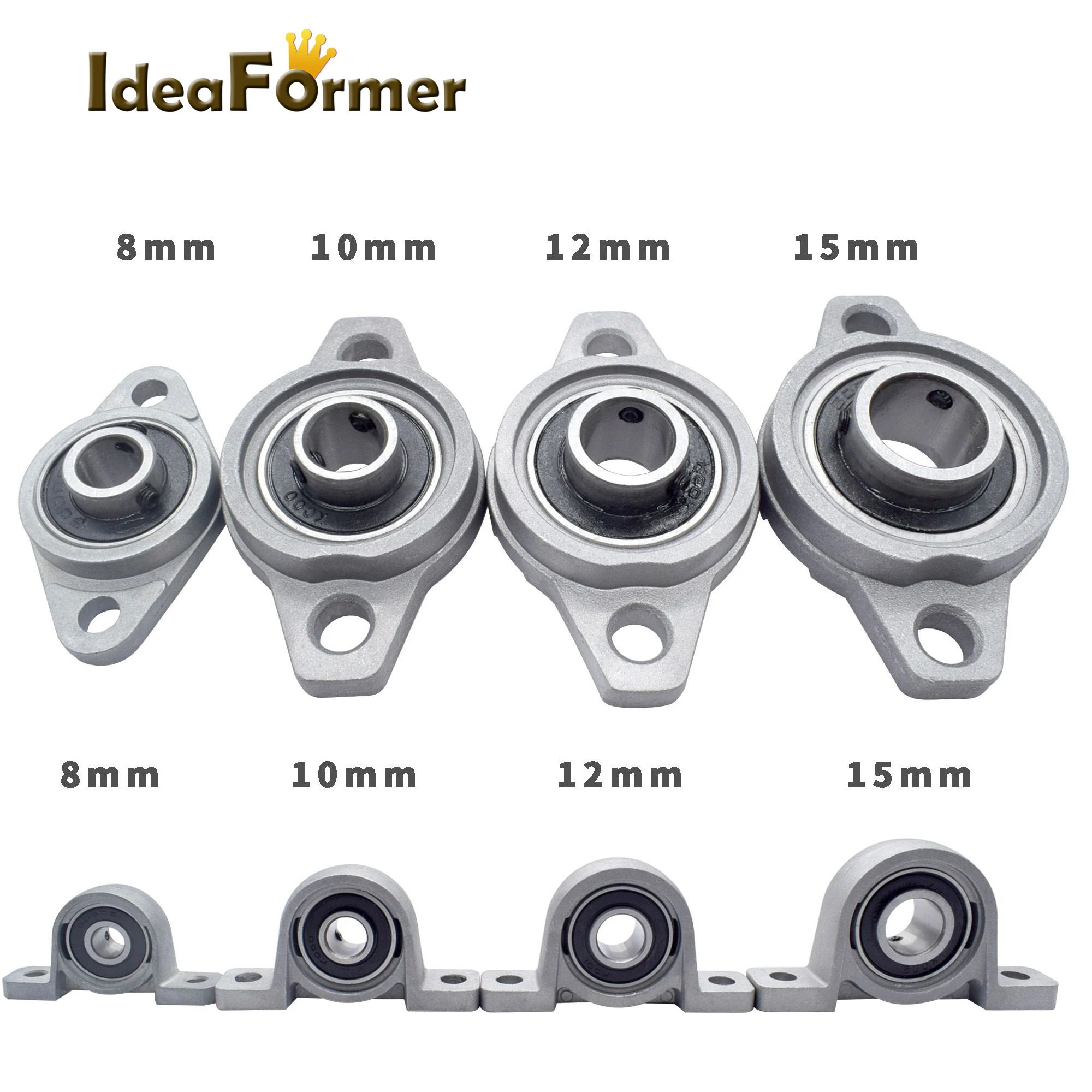 

Запчасти для 3D-принтера Ideaformer, отверстие 8/10/12/15 мм, тип KP /KFL, свинцовый винт, вал, Опорное основание для 3D-принтера