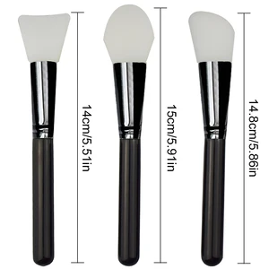 Силиконовая грязевая кисть для лица, 3 шт.