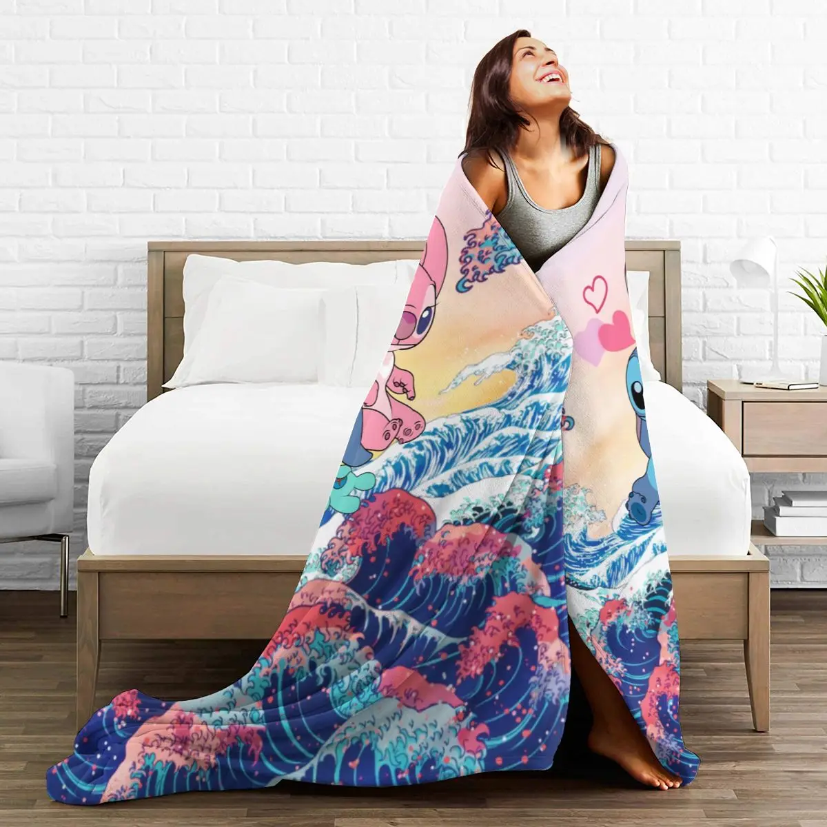 

Ultra Soft Sofa Blanket Cover Blanket Cartoon Cartoon Bedding Flannel plied Sofa Bedroom Decor for Children and Adults 37