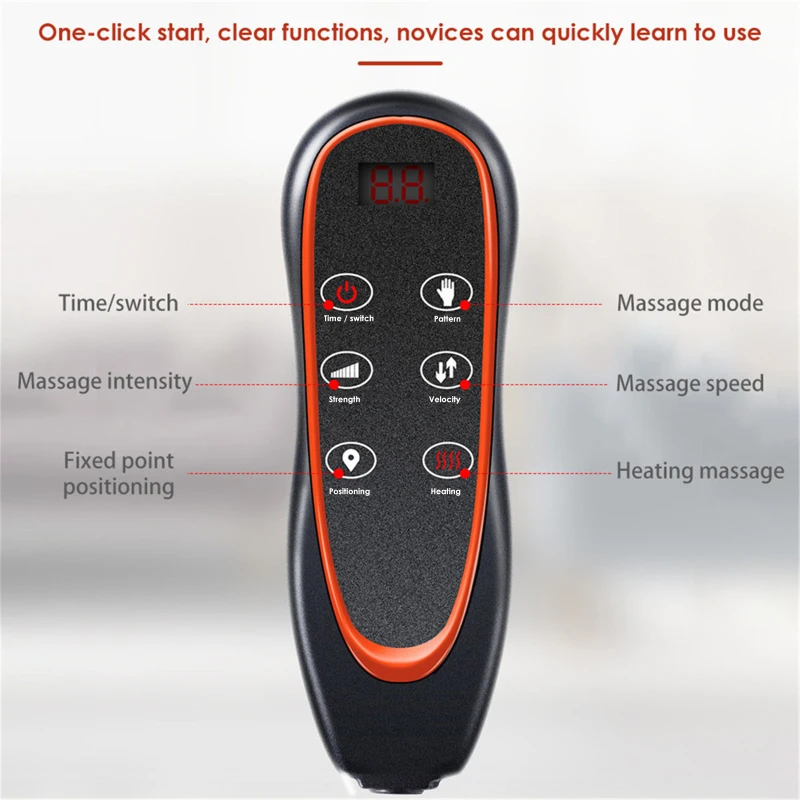 

Multifunctional Whole Body Heating Massage Cushion Neck Head Back Waist Acupressure Massage Leg Vibration Motor Massage