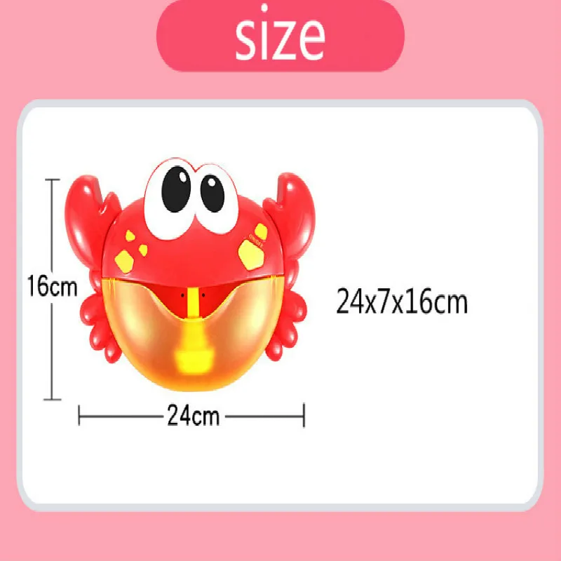 Bubble Crabs Music Baby Bath Toys Kids Pool Swimming Bathtub Soap Machine Automatic Funny Crab Frog Cloud Duck BathToy | Игрушки и хобби