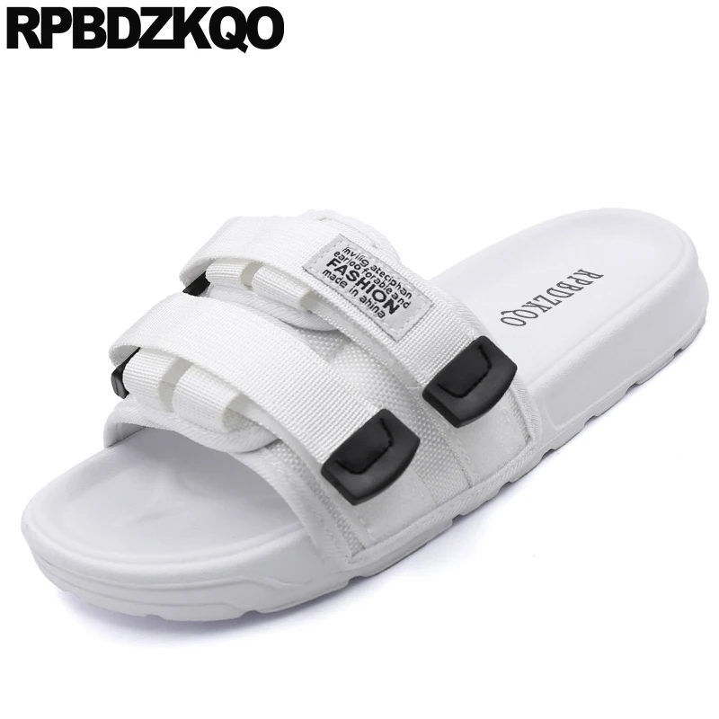 Дизайнерские летние сандалии на ремешке большие красные мужские сетчатые туфли