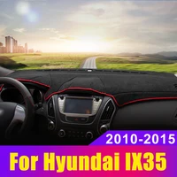 car dashboard avoid light pad instrument platform desk cover mats carpets for hyundai ix35 lm tucson ix 2010 2015 accessories