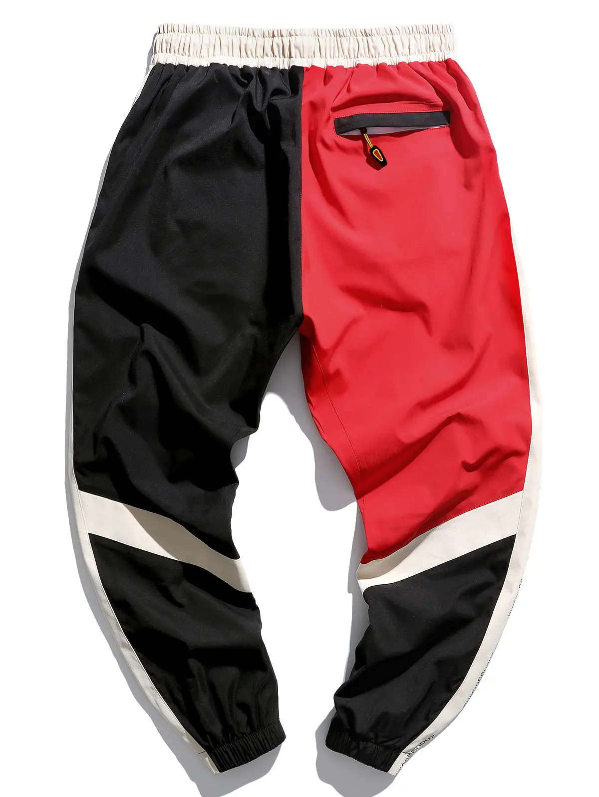 Мужские брюки для бега ZAFUL контрастный цвет комбинированные с буквенным принтом