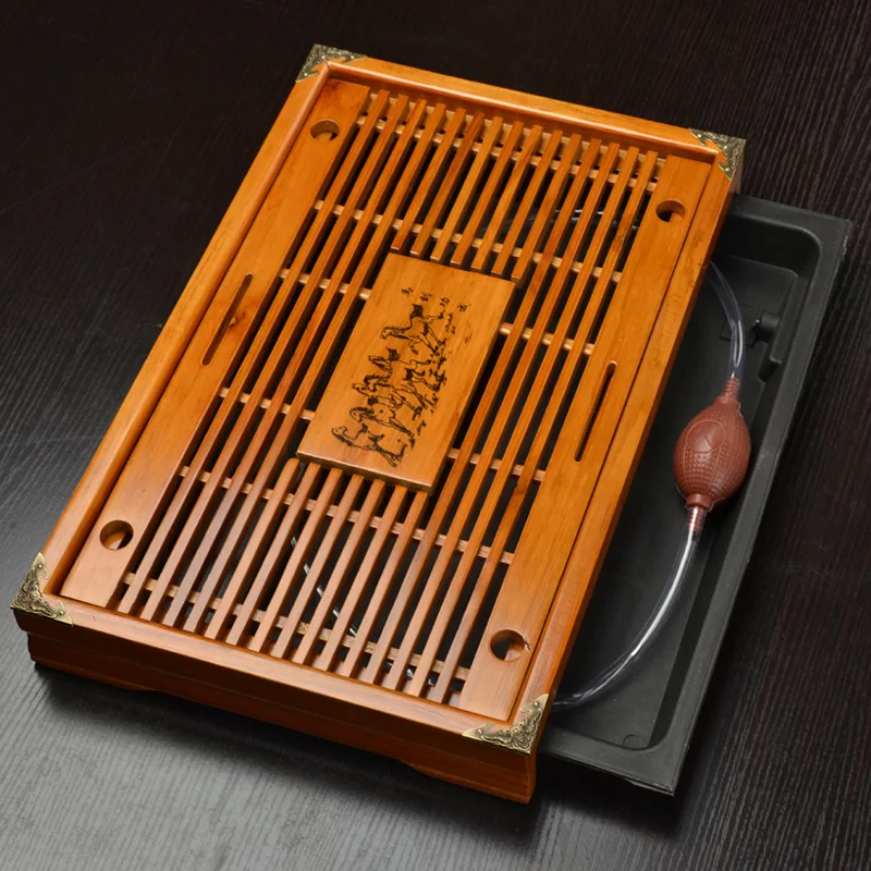 [GRANDNESS] бытовой Китайский кунг фу чайный поднос из цельного дерева настольный для