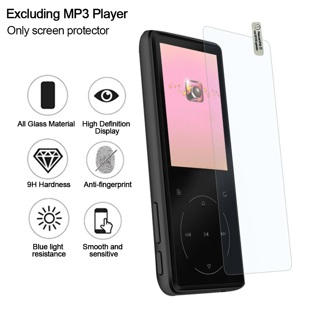 2 шт против царапин MP3 плеер защита экрана полное покрытие аксессуары закаленное