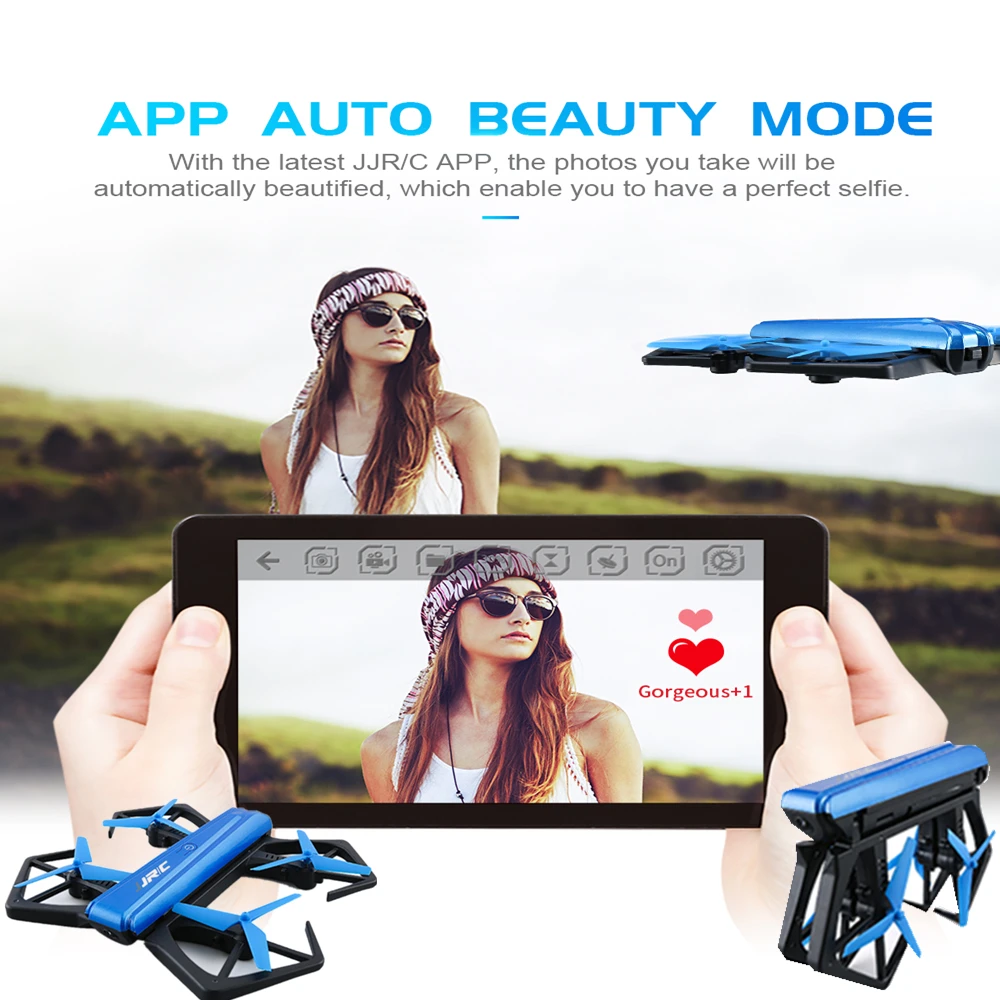 Складной RC вертолет мини Дрон с HD камерой высота удерживающий Квадрокоптер 720P