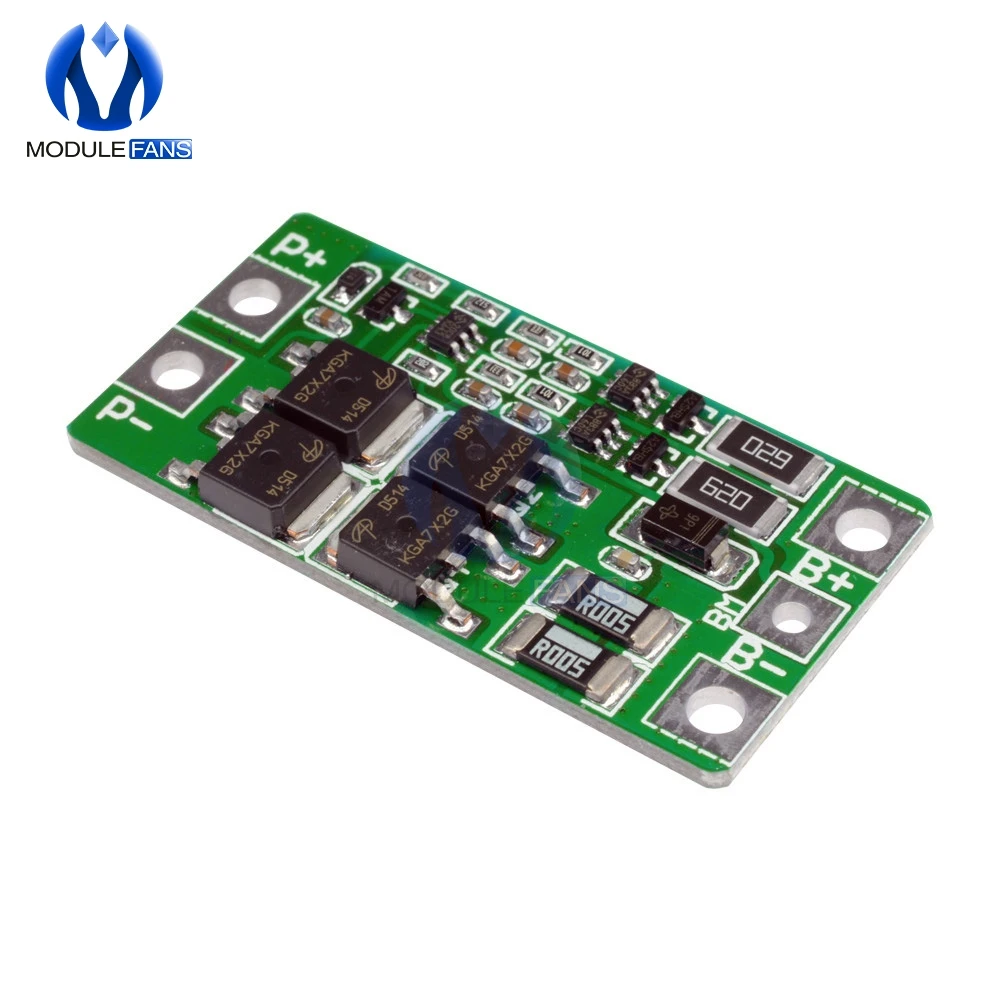 2S 10A 8,4 в 7,4 В 18650 литиевая Защитная плата BMS PCM PCB Li-Ion Lipo 2 ячейки с функцией баланса зарядное устройство защитный модуль
