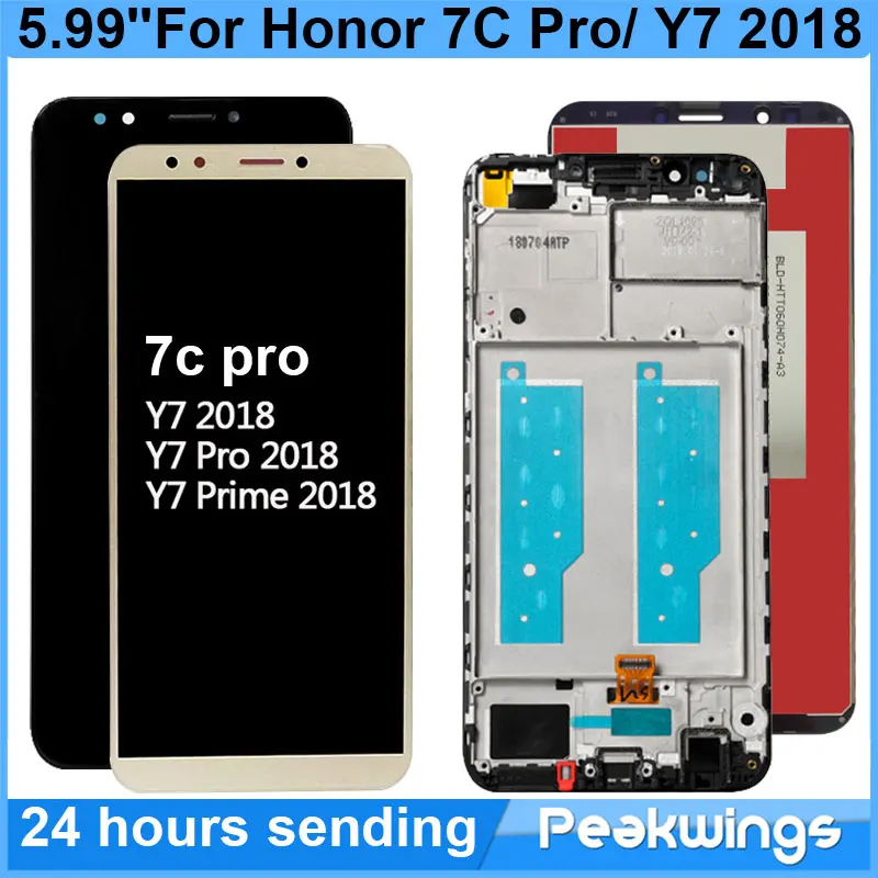 ЖК-дисплей 5 99 дюйма для Huawei Honor 7C Pro LND-L29 с сенсорным экраном в сборе Huwei Y7 2018 |