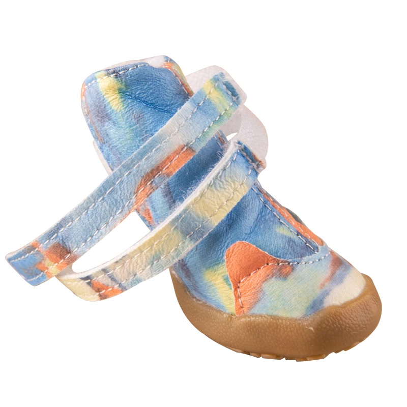 Милые водонепроницаемые противоскользящие ботинки для собак 4 шт./компл.