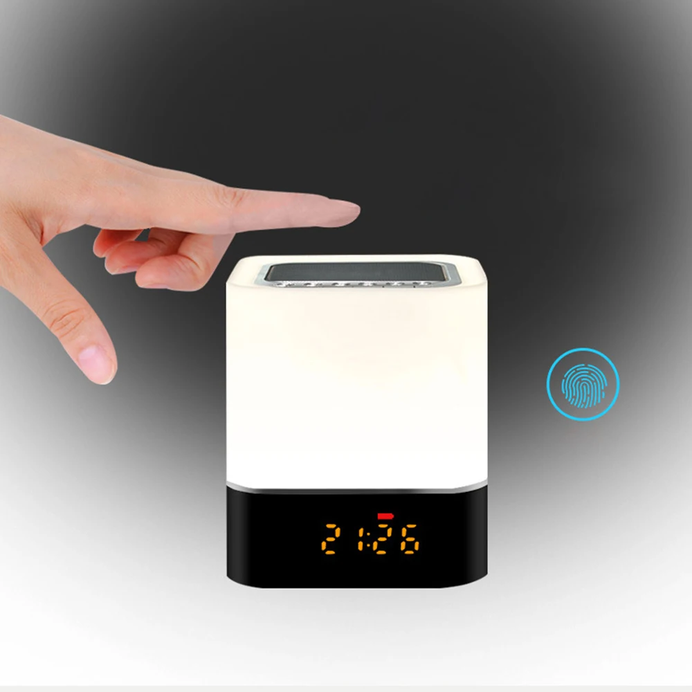 Светодиодный настольный светильник с Bluetooth 4 0 динамик будильник 3 режима