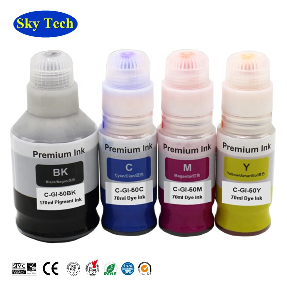 

Sky Quality Compatible Refill Ink GI50 GI-50 bottle ink For Canon pixma GM2050 GM4050 G5050 G6050 G7050 etc