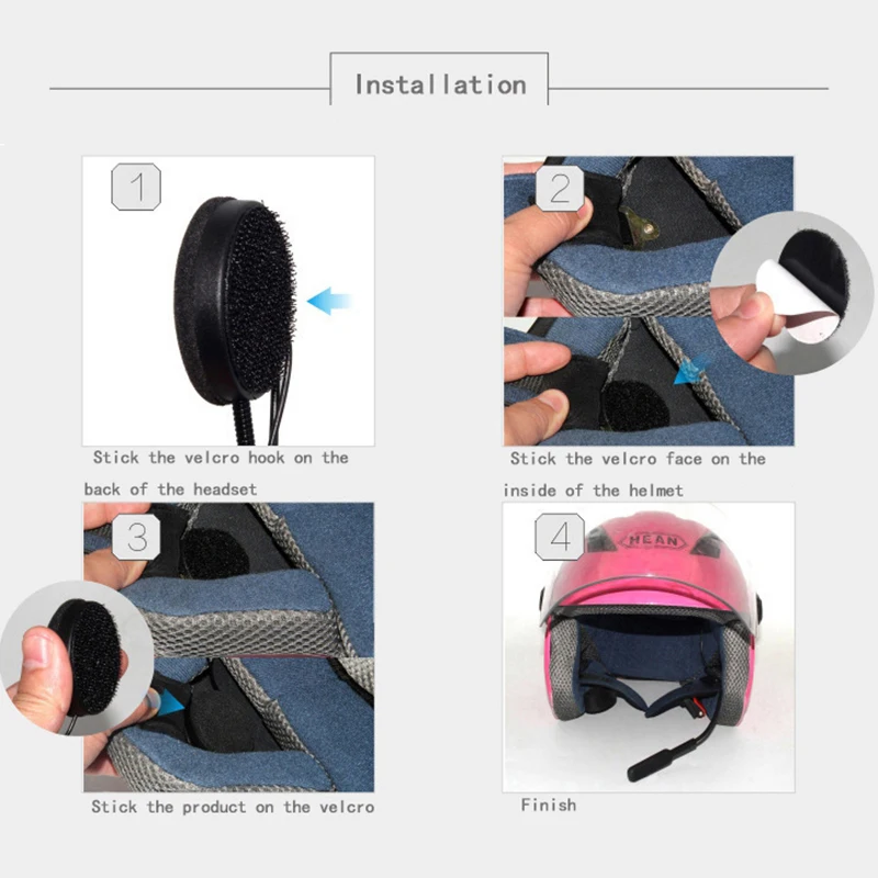 Bluetooth наушники для мотоциклетного шлема с двойным козырьком 4 2 EDR|Наушники шлемов|