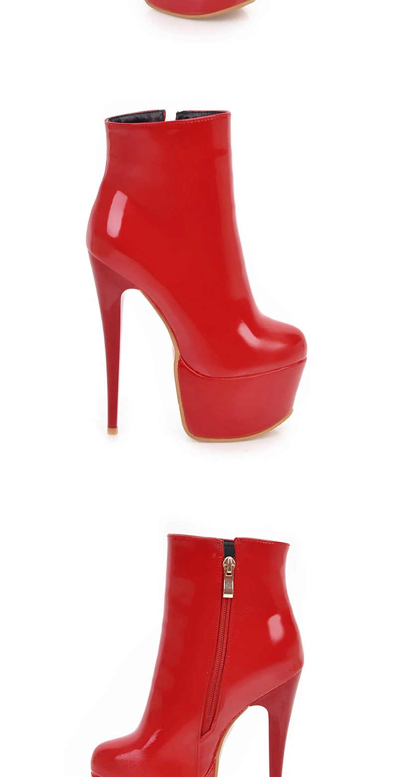 Размер 41-47, пикантные ботильоны на очень высоком каблуке ботинки на платформе г. Новая стильная женская обувь на молнии сбоку модная женская обувь на резиновой подошве