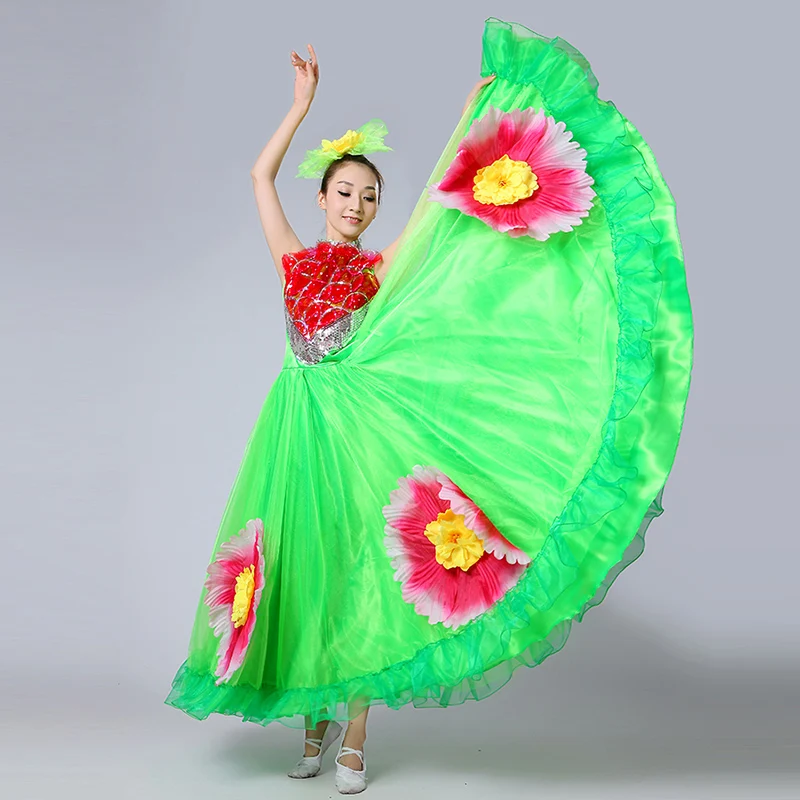 Откровенный женский танцевальный костюм большая юбка-качели Женский для