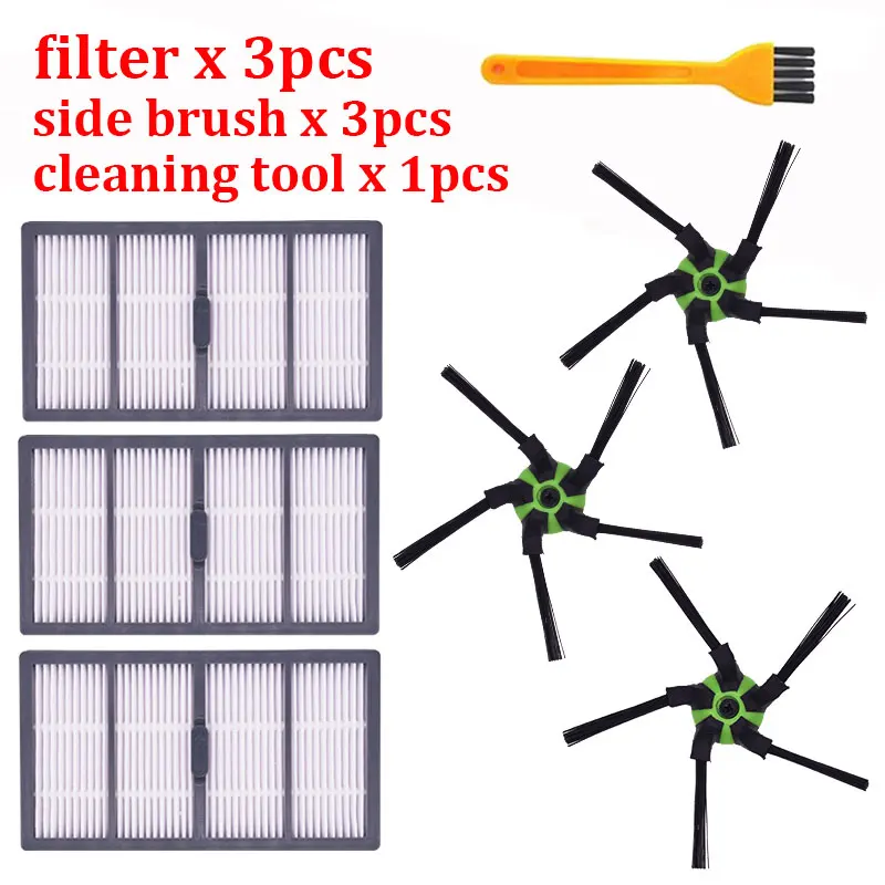 Irobot Vacuum Cleaner Side Brushes+Filters Set for irobot S9 S9+ Sweeping Robot Accessories Replacement Brushes