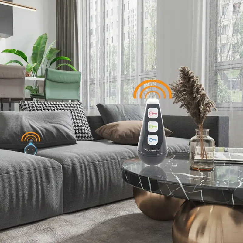 Беспроводной Радиочастотный брелок для поиска ключей локатор со светодиодным