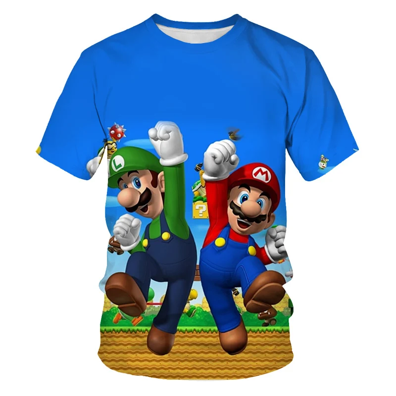 

Summer New Men's and Women's T-shirt 3D Printing Animation Fashion Children's Cartoon Casual Short-sleeved Top