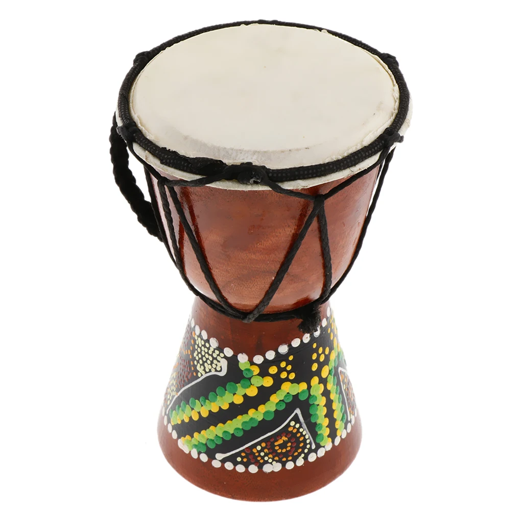 Professional African Djembe Drum Classic Painting Wooden Musical Instrument | Спорт и развлечения