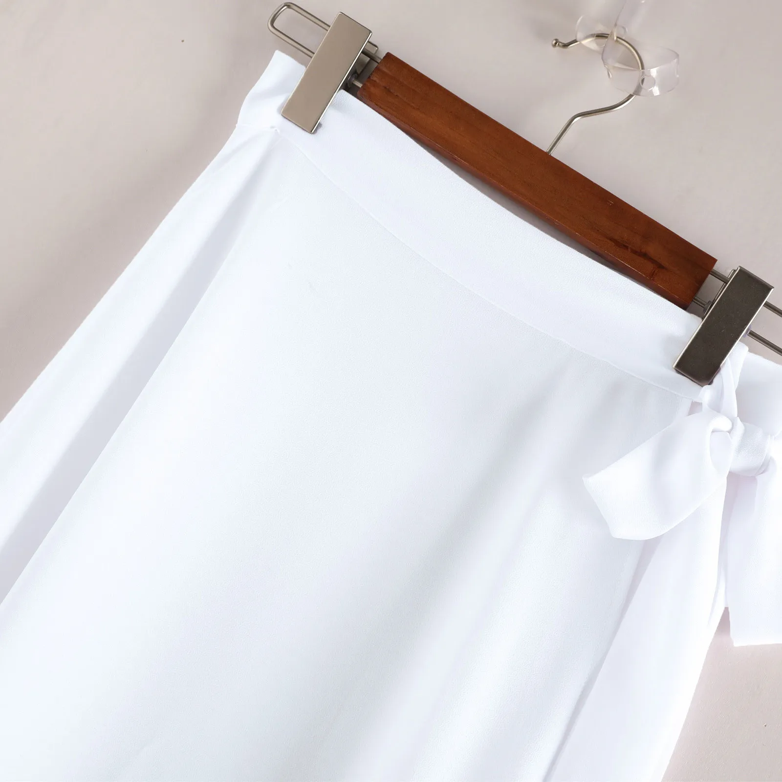 

Women Solid Swimsuit Cover Up Mesh Bikini Swimwear Beach Cover-ups Wrap Skirt 7xl Faldas