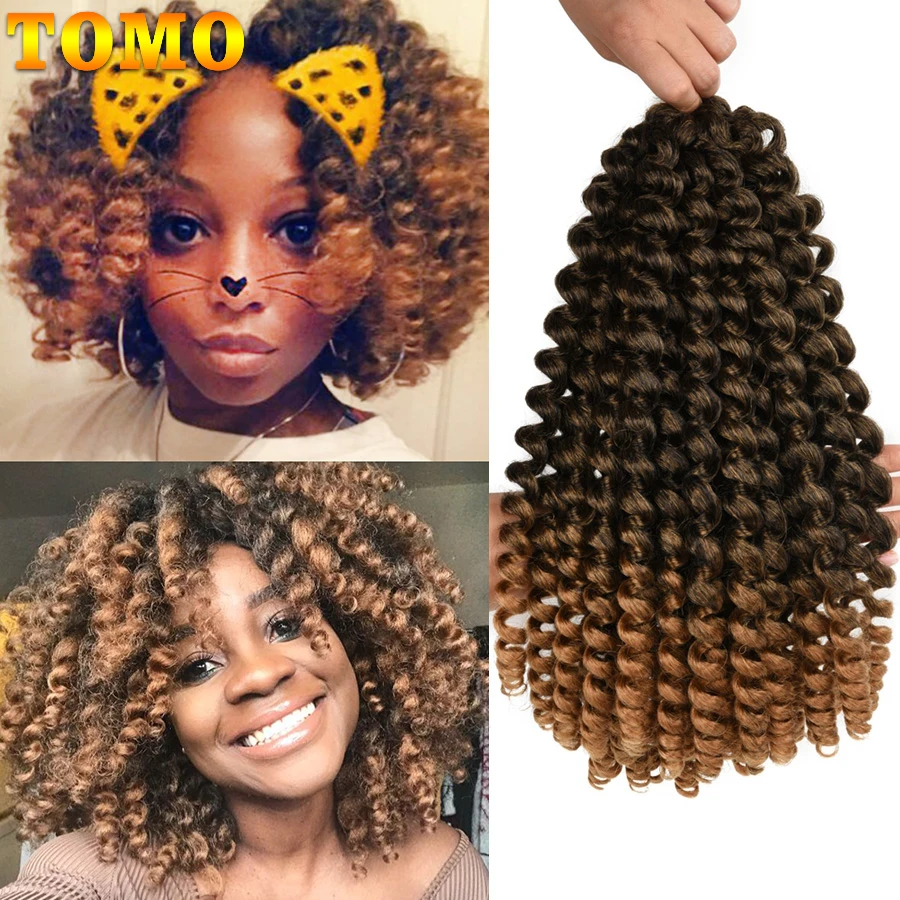 

Jamaican Bounce Crochet Hair Jumpy Wand Curl 20Strands Synthetic Curly Crochet Braiding Hair Extensions Black Brown Bug Blonde