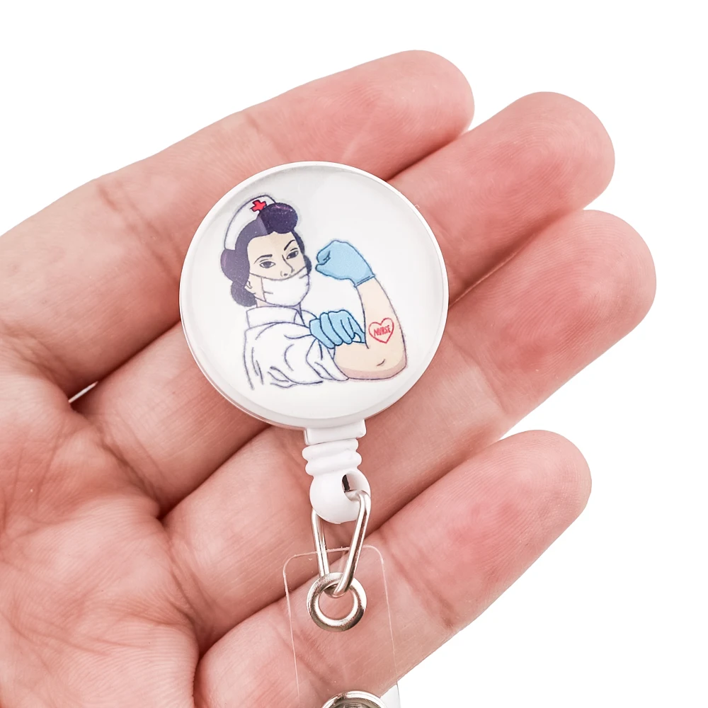 Держатель для карт YL663 с катушкой врачей значок медсестры |