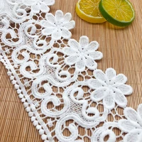 3 yards unilateral water soluble bar code lace milk silk embroidery clothing accessories wedding dress skirt accessories