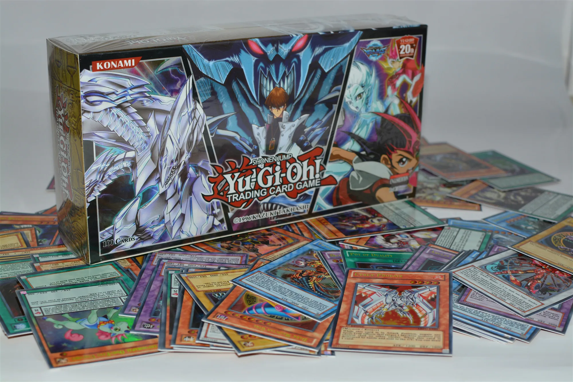 Yugioh набор из 100 предметов, коробка, Голографическая карта, yu gi oh, аниме, Коллекция игр, карта для детей, мальчиков, детские игрушки