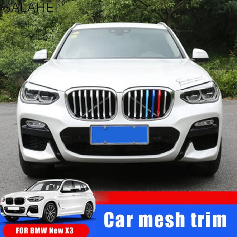 

3 PCs/Set High Quality Chinese Net Three-color Stickers Decorative Strip For BMW X3 18 Styling Modified Car Interior Accessories