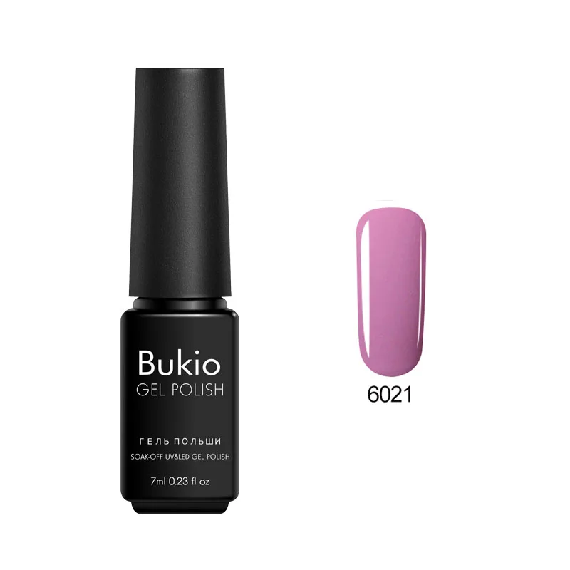 Bukio 3 в 1 гель один шаг лак для ногтей Полупостоянный Esmalte гель лак все для маникюра для дизайна ногтей 7 мл - Цвет: 6021