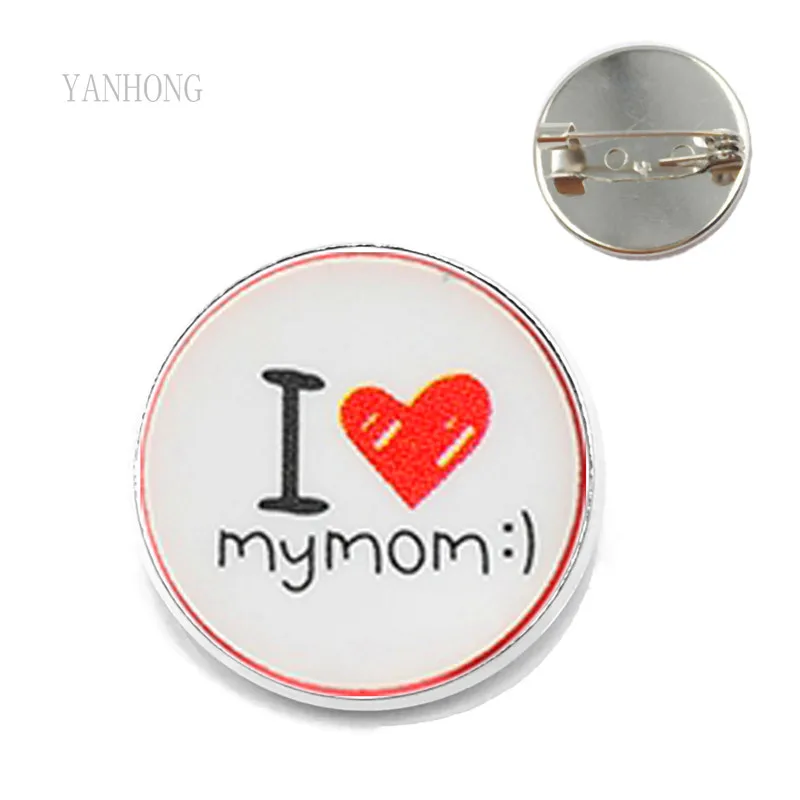 

Cartoon lovely family Fashion Brooch glass dome clothing collar pin fashion jewelry