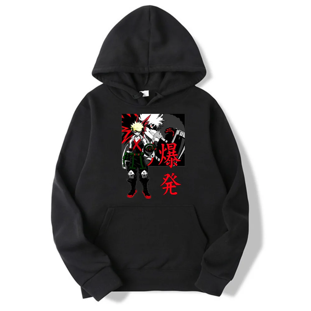 

My Hero Academia Hoodies Harajuku Spring Sudadera Bakugo Katsuki Men Women Hooded Sweatshirt Streetwear Sport Casual Pullover