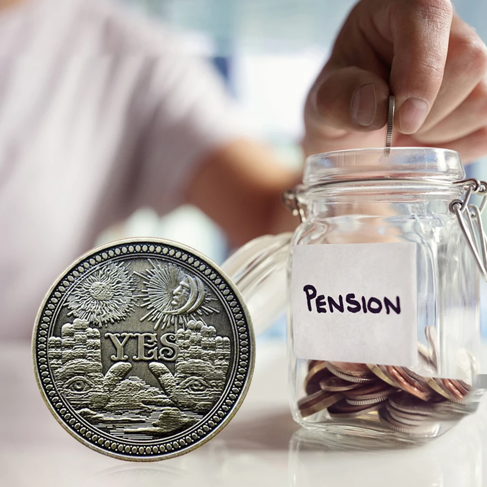 Надпись да креативное решение Коллекционная монета или искусство подарок