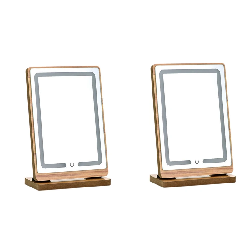 

Portable Vanity Mirror 90 Angle Rotation Press Screen