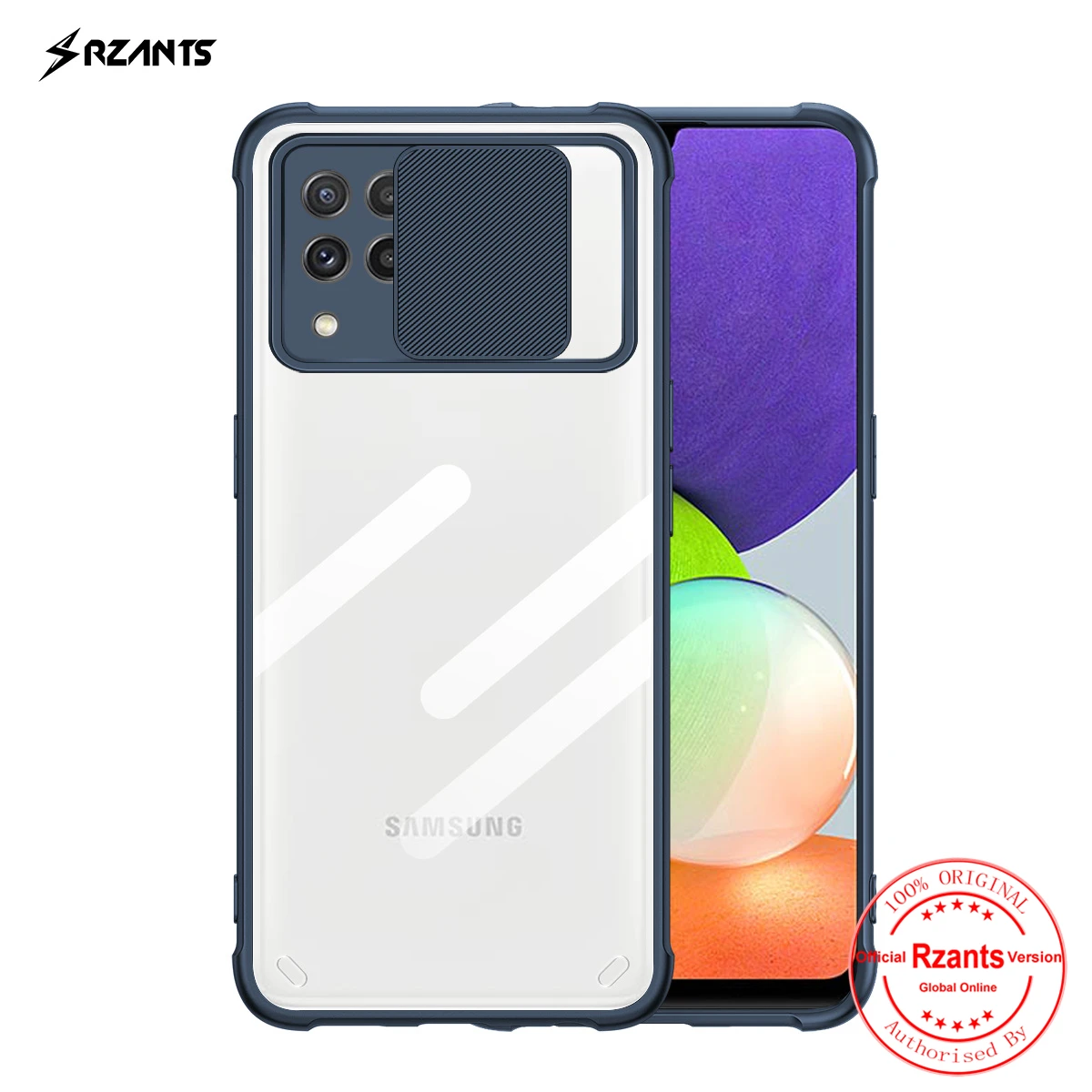 

Rzants For Samsung Galaxy A22 4G 5G M32 Case [Lens Protection] Slim Crystal Clear Cover Soft Casing