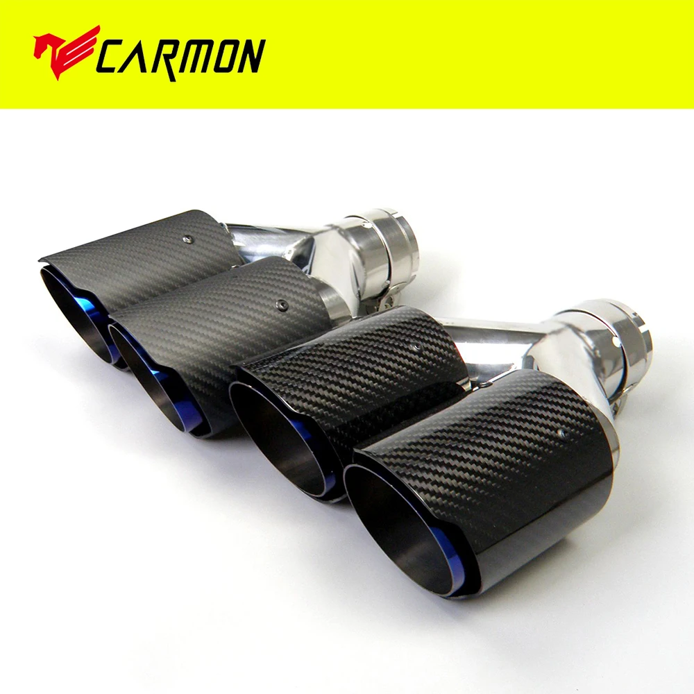 Двойное углеродное волокно + всгоревшая синяя нержавеющая сталь Универсальная