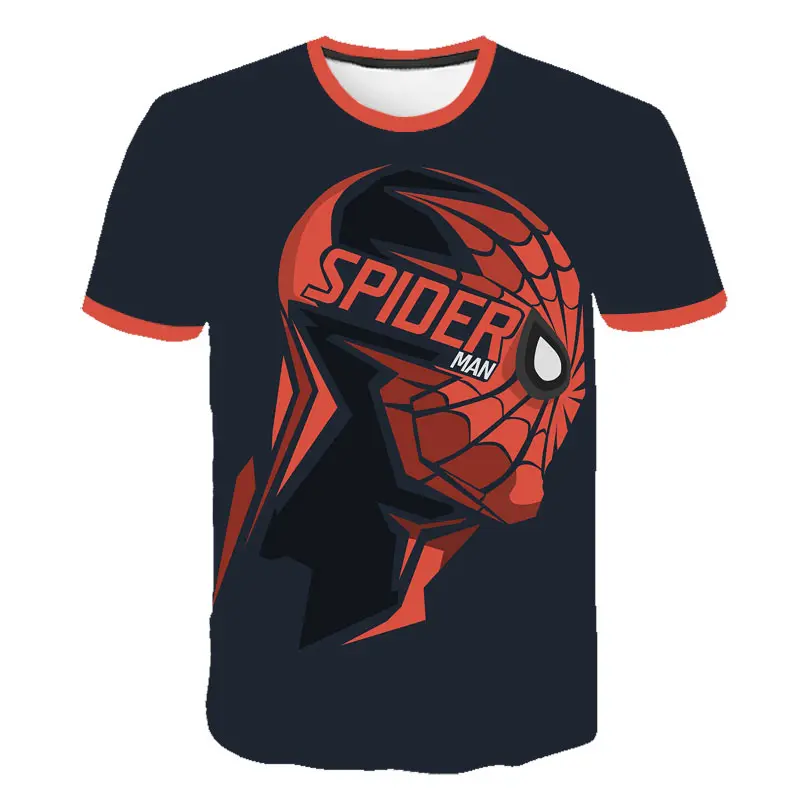 Повседневная детская футболка с 3D супергероем Железный человек Короткими