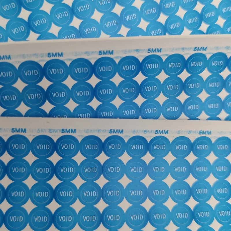 Cena 1500 Sztuk Void Ogólna Gwarancja śruba Wklej 5mm Niebieski Delikatny Anty Demontaż Naklejka Czarna Pusta Naklejka Tanie 1500 Sztuk Void Ogólna Gwarancja śruba Wklej 5mm Niebieski Delikatny Anty Demontaż Naklejka Czarna Pusta Naklejka