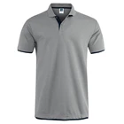 Рубашка-поло мужская с коротким рукавом, хлопок, топ, брендовая одежда, лето 2022