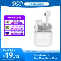 qcy t8 bluetooth earphone semi in ear wireless tws dual connection headphone hall magnetic earbuds with microphone headset