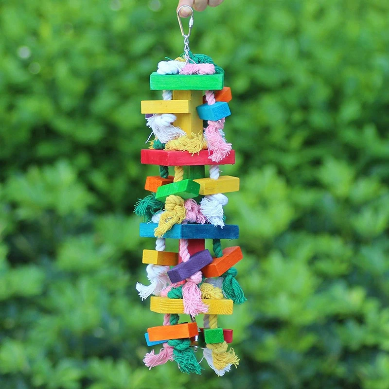 Игрушка для жевания птиц большой средний попугай клетка игрушки укуса