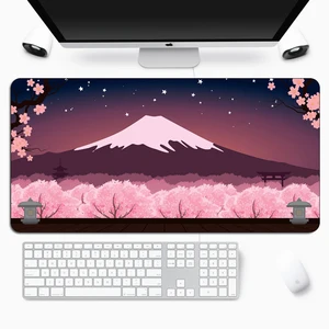 art building anime mouse pad gamer large laptop rubber pink cherry gaming mousepad locking edge durable keyboard computer mat free global shipping