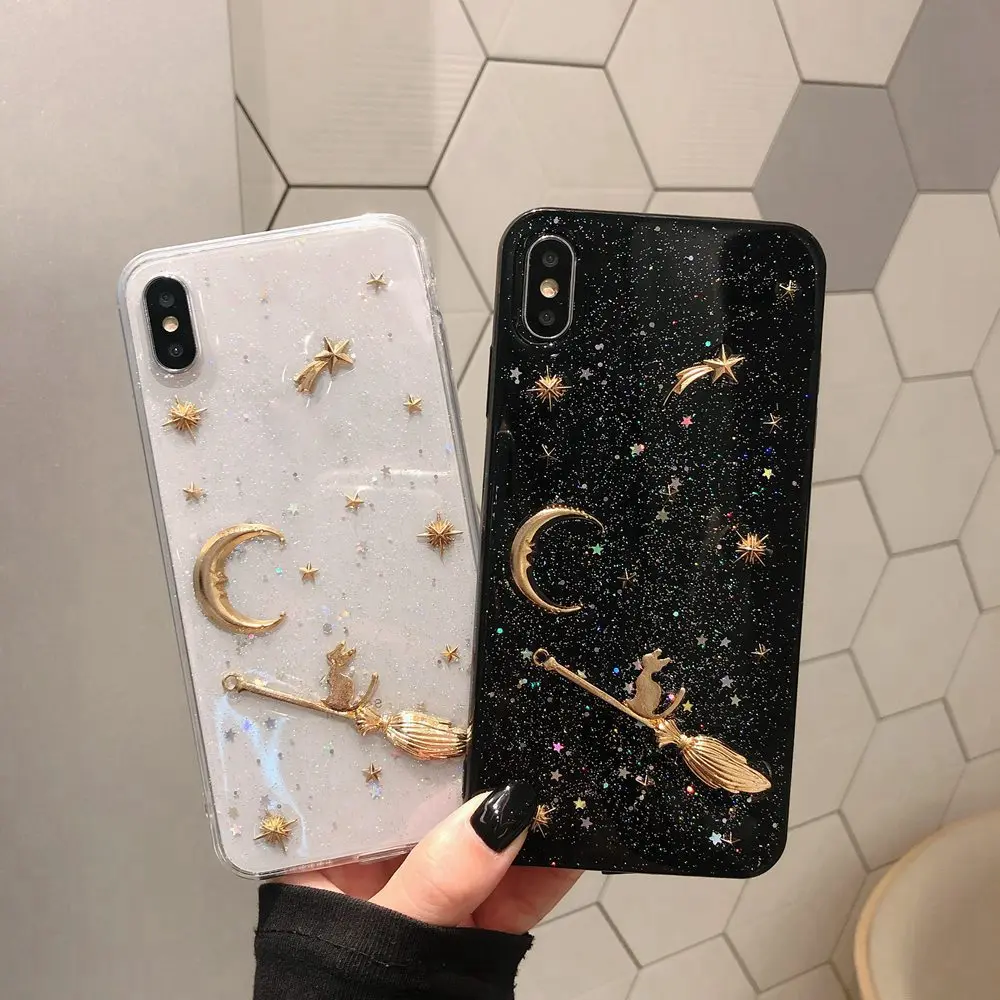 Чехол KISS милый чехол с блестками для iPhone 6 7 8 Plus глянцевая эпоксидная смола звезда