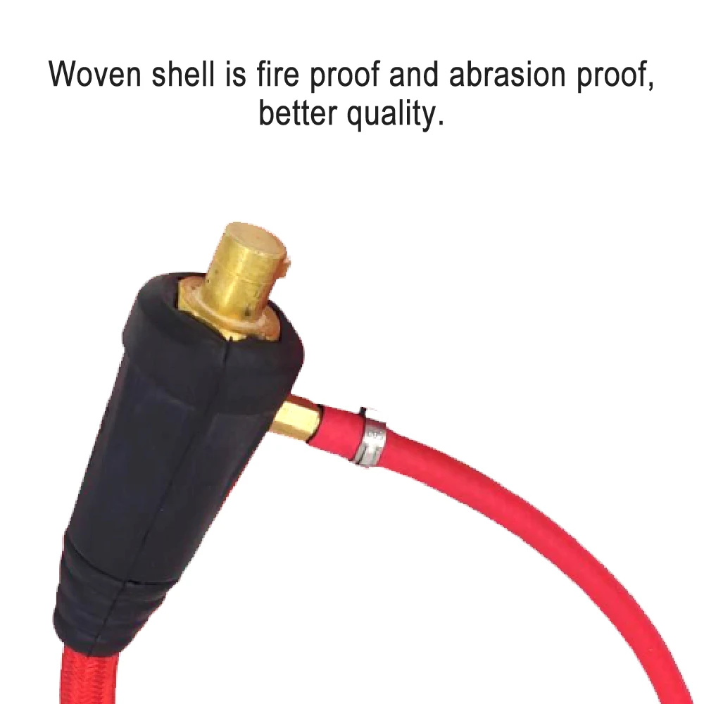 WP 9 красный шланг кабельные провода гофонарь для сварки TIG быстрый соединитель