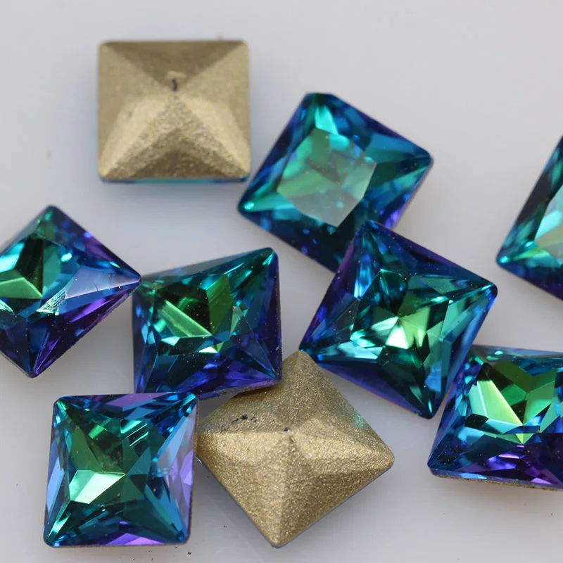 20 шт./упак. призрак Радуга остроконечные с украшением в виде кристаллов стекло