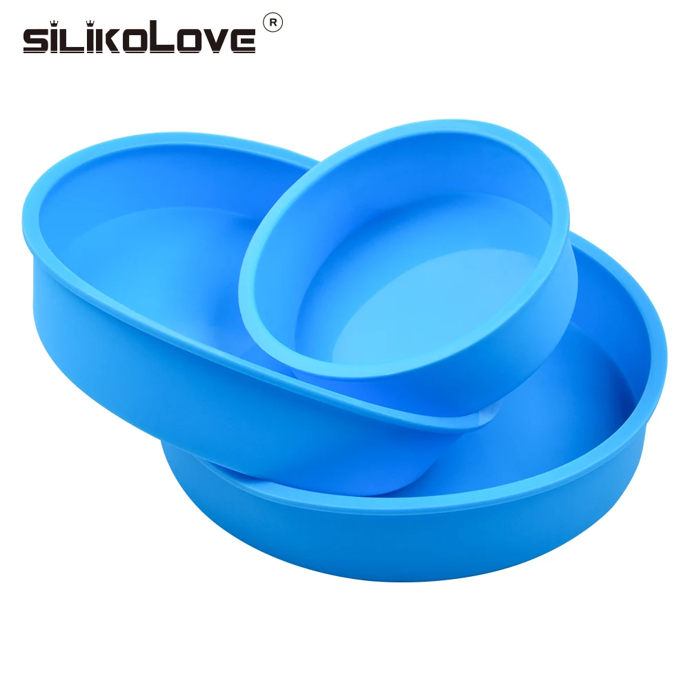Большие новые силиконовые формы SILIKOLOVE для выпечки антипригарные круглые десерты
