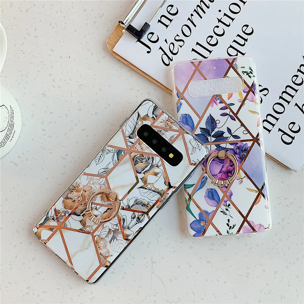 Чехол-держатель для samsung Galaxy S8, S9, S10 Plus, Note 8, 9, 10 Plus, A10, A20, A30, A50, A70, мягкий чехол