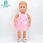 Одежда для куклы 45 см, аксессуары для американских кукол, модное Цветочное платье, рождественские подарки для детей